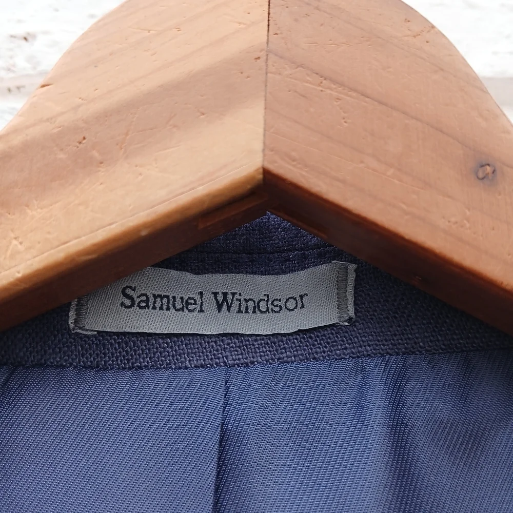 Samuel Windsor 100% Linen Sport Coat Size 46